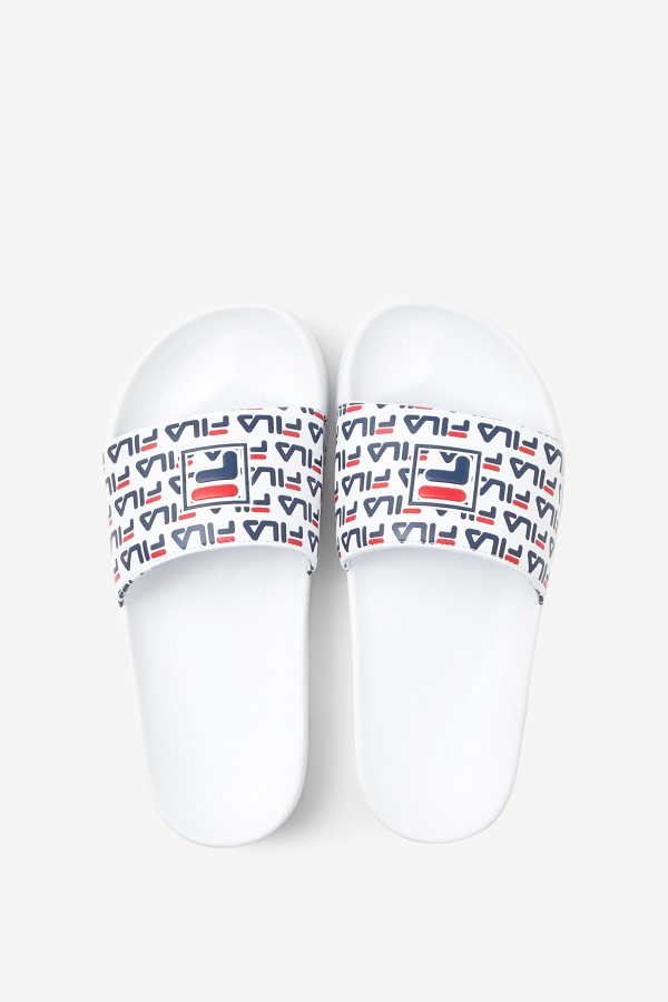 White/Navy/Red Fila Outlets Women\'s drifter mood 2