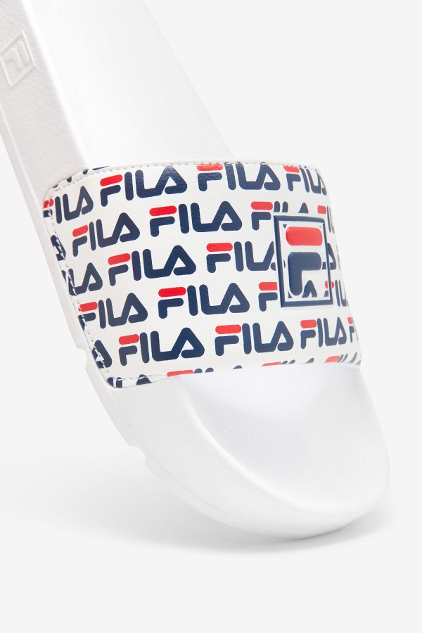 White/Navy/Red Fila Outlets Women\'s drifter mood 2