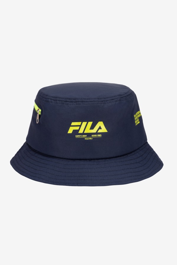 Fila Outlets Ripstop Bucket Hat Navy