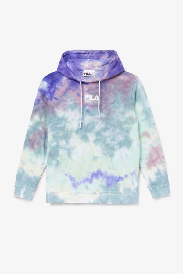Aruba Blue Tie Dye Fila Outlets Aerolynn Tie Dye Hoodie