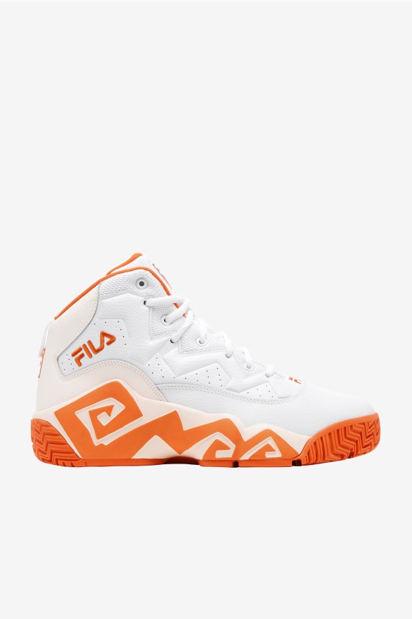 White/Mandarin Red/Gardenia Men's MB Fila Outlets