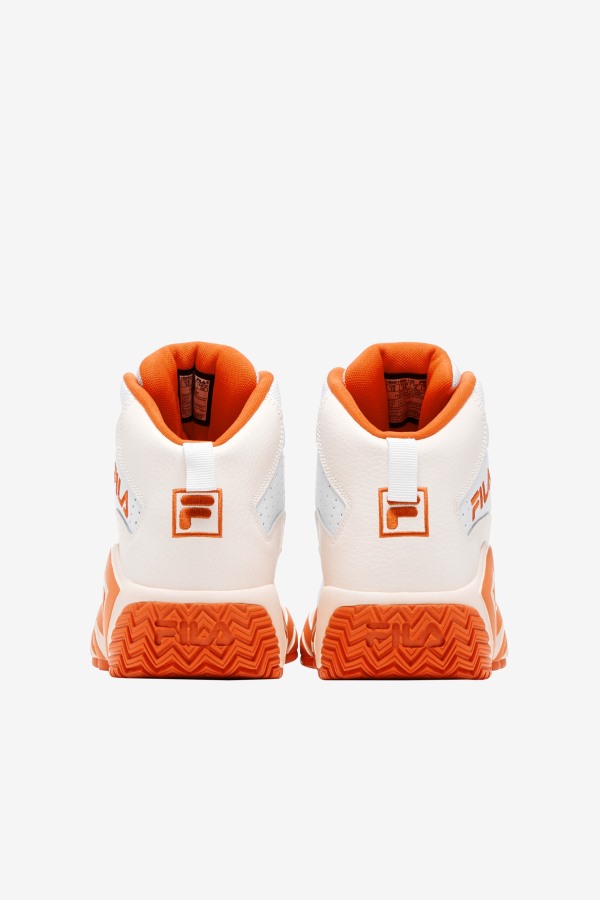 White/Mandarin Red/Gardenia Men\'s MB Fila Outlets