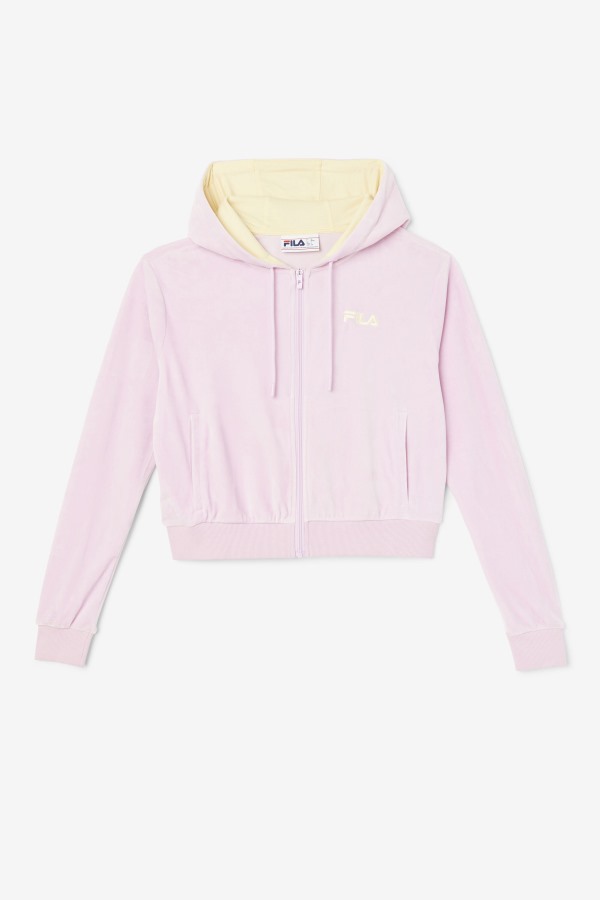 Orchid Zura Velour Jacket Fila Outlets