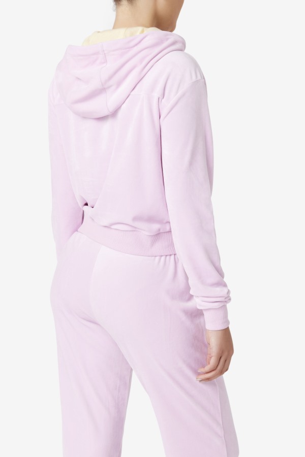 Orchid Zura Velour Jacket Fila Outlets