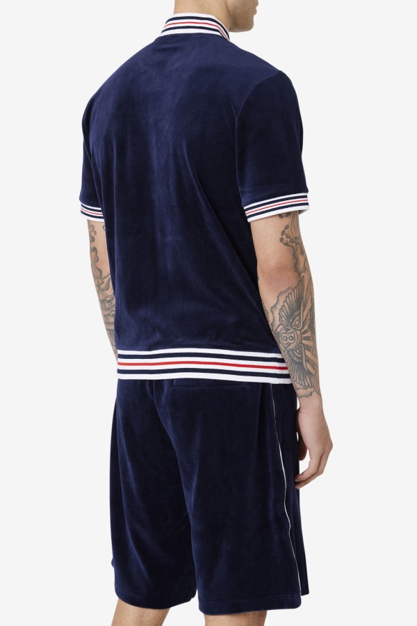 Fila Outlets Estudio Velour Jacket Navy/White