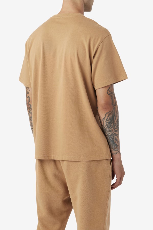 Fila Outlets 2Pac Patch Tee Tobacco Brown