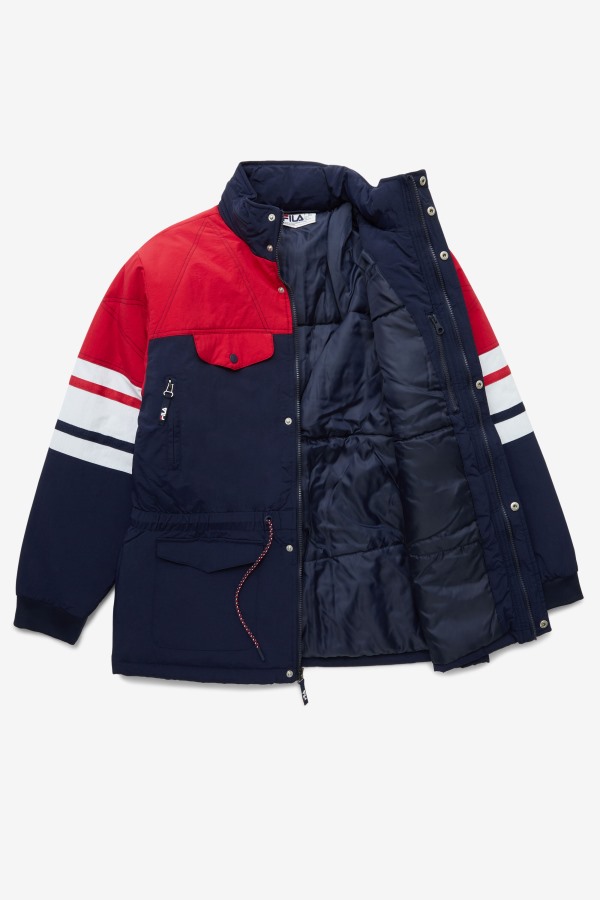 Peacoat/Red/White Fila Outlets golia parka jacket