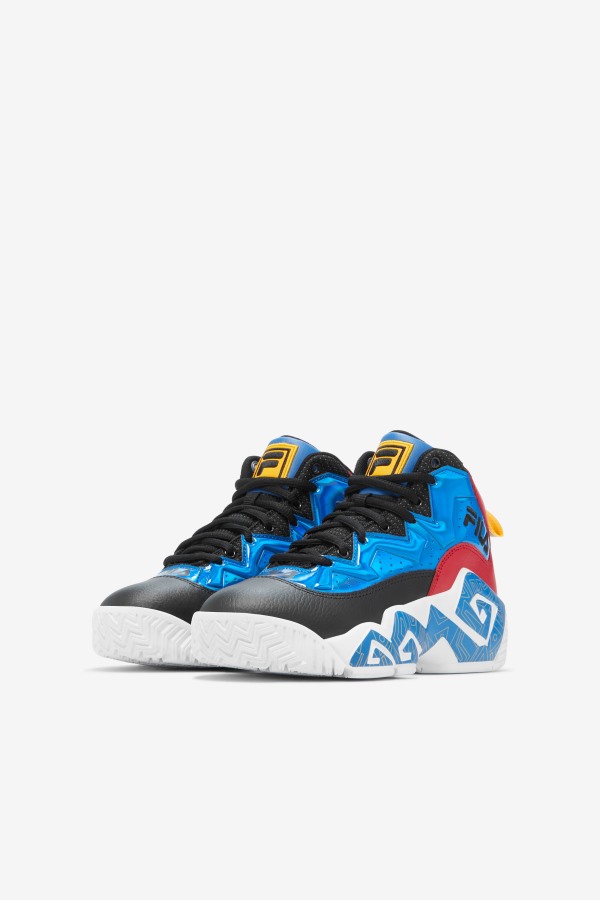 Black/Red/Gold Fila Outlets Big Kids\' Mb Night Walk