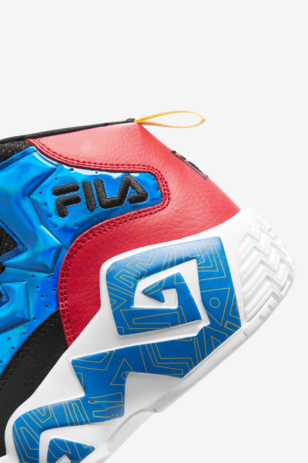 Black/Red/Gold Fila Outlets Big Kids\' Mb Night Walk