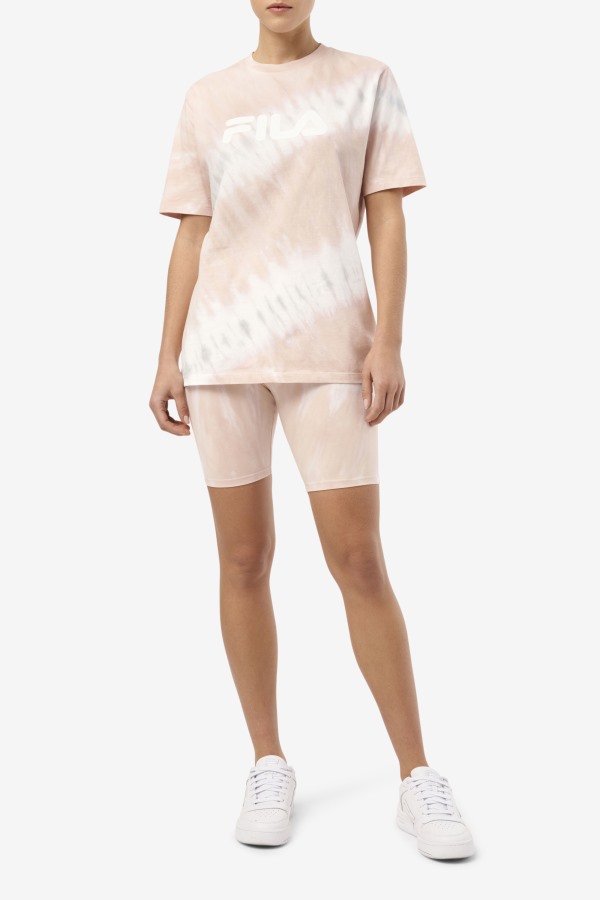 Fila Outlets Gardenia/White/Belgian Block Taima Tie Dye Bike Short