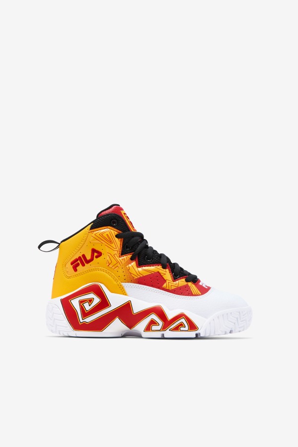 White/Gold/Red Fila Outlets Big Kids' Mb