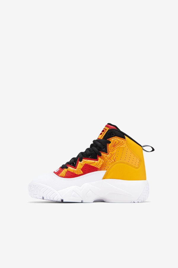 White/Gold/Red Fila Outlets Big Kids\' Mb