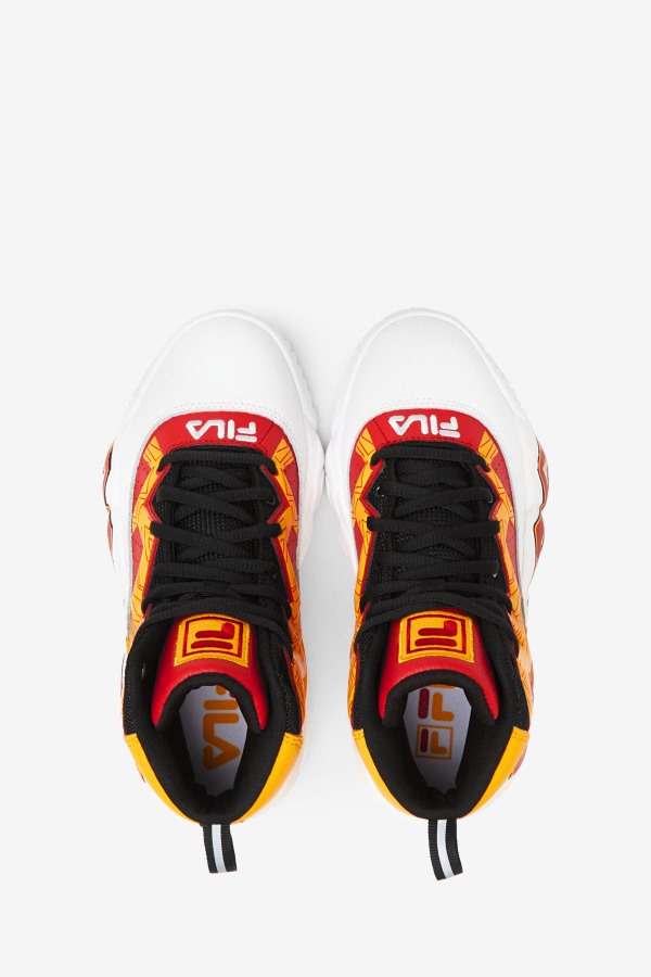 White/Gold/Red Fila Outlets Big Kids\' Mb