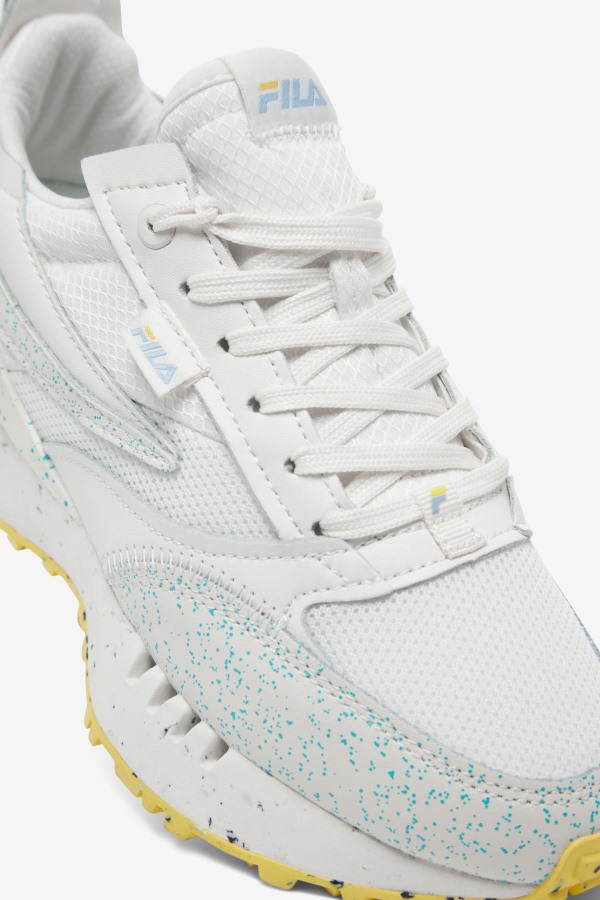 Women\'s Renno N-Generation Green Splatter White/White/Blue Fog Fila Outlets