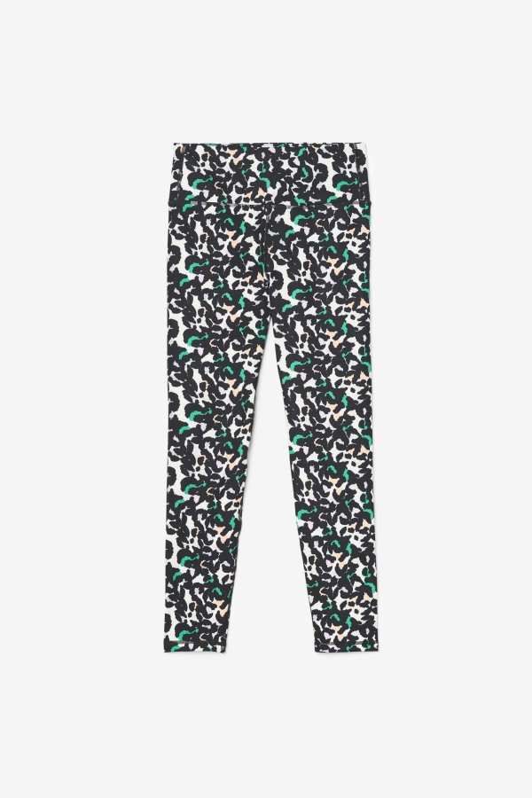 Black Animal Fila Outlets Forza Sleek 7/8 Leggings