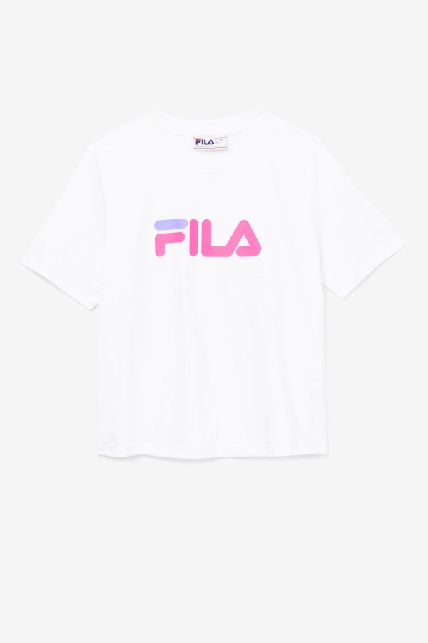 miss eagle tee White/Pink Glow/Purple Hebe Fila Outlets