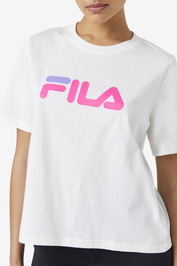 miss eagle tee White/Pink Glow/Purple Hebe Fila Outlets