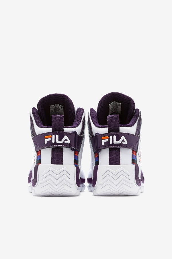 White/Purple Pennant/Orange Fila Outlets Big Kids\' Grant Hill 2 History
