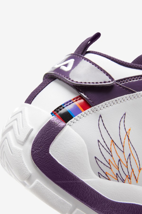 White/Purple Pennant/Orange Fila Outlets Big Kids\' Grant Hill 2 History