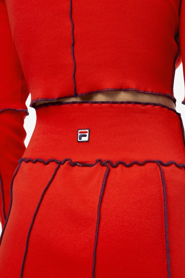 Fila Outlets Red Mallia Skirt