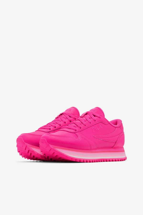 Fila Outlets Women\'s Orbit Stripe Pink Glo/Pink
