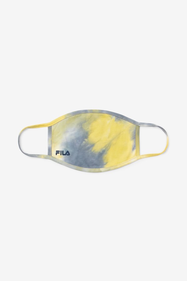 Yellow Tie Dye Face Mask Fila Outlets Yellow Tie Dye