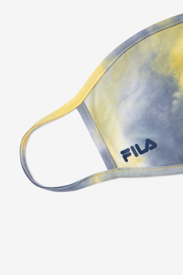 Yellow Tie Dye Face Mask Fila Outlets Yellow Tie Dye