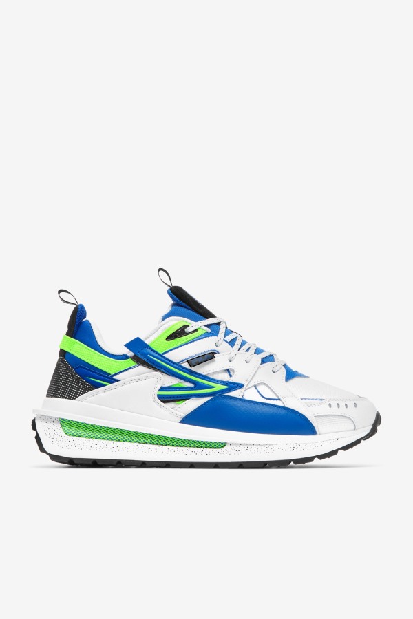 Men's Sandenal Fila Outlets White/Blue/Green