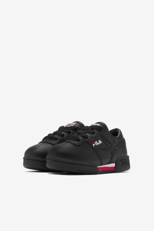 Black/Red/White Fila Outlets Toddler\'s Original Fitness