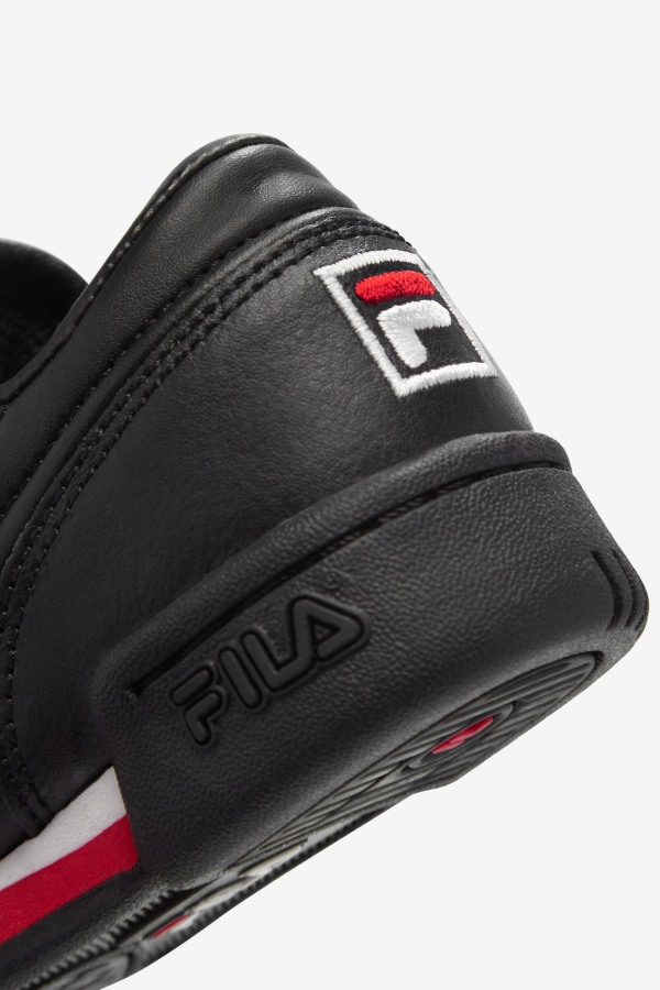 Black/Red/White Fila Outlets Toddler\'s Original Fitness