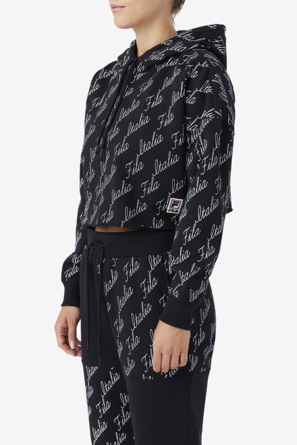Gianna Hoodie Black/Gardenia Fila Outlets