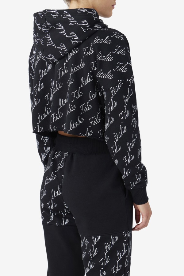 Gianna Hoodie Black/Gardenia Fila Outlets