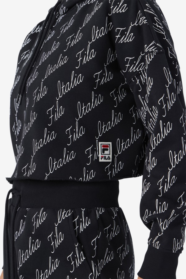 Gianna Hoodie Black/Gardenia Fila Outlets