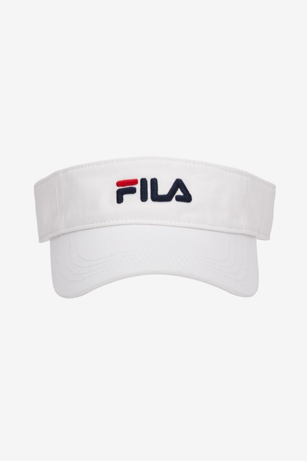 Fila Outlets White Embroidered Visor