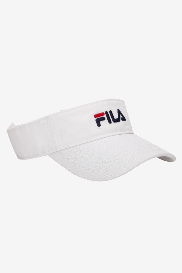 Fila Outlets White Embroidered Visor