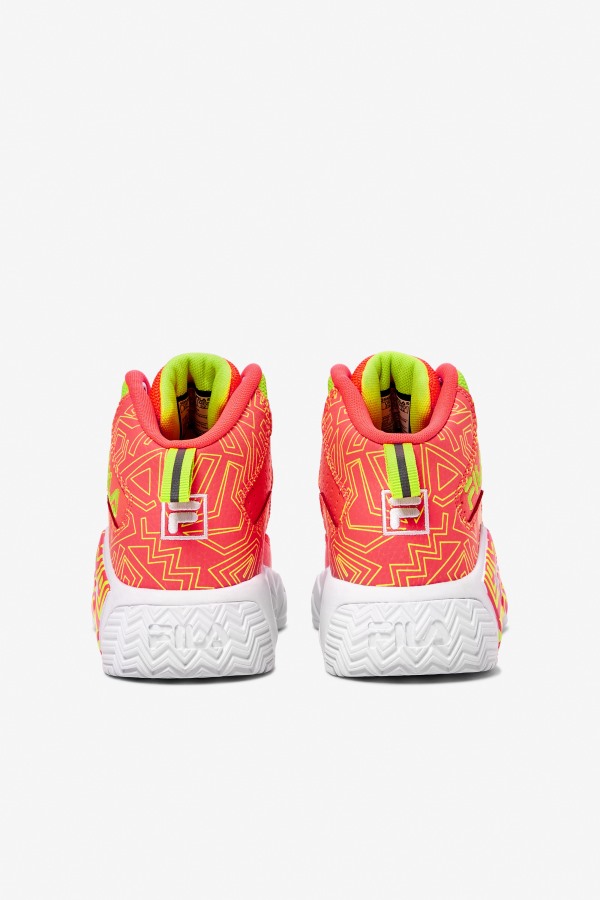 Fila Outlets Big Kids\' MB Fiery Coral/White/Lime Punch