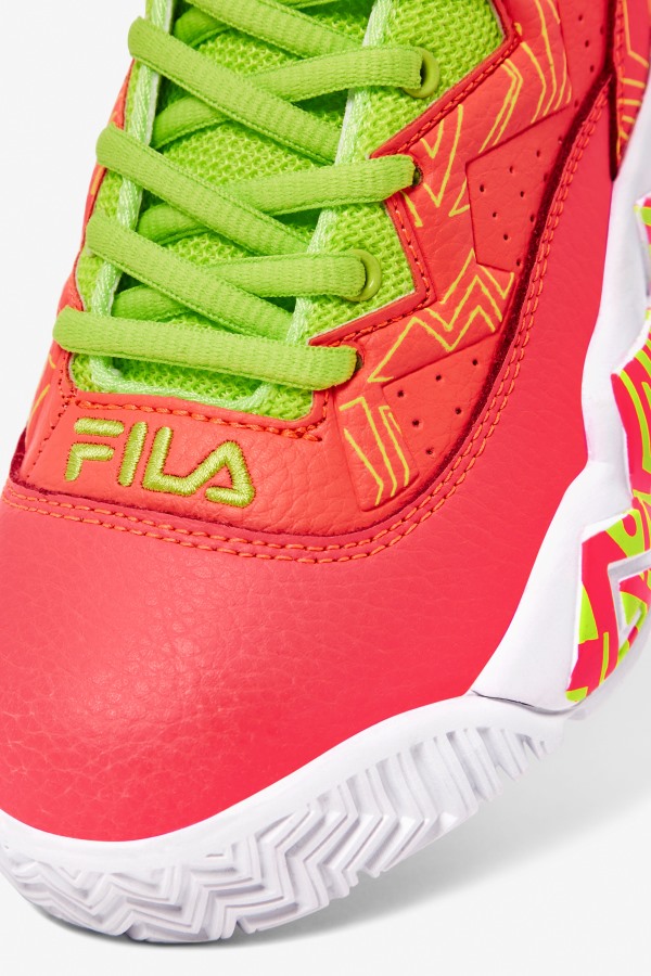 Fila Outlets Big Kids\' MB Fiery Coral/White/Lime Punch