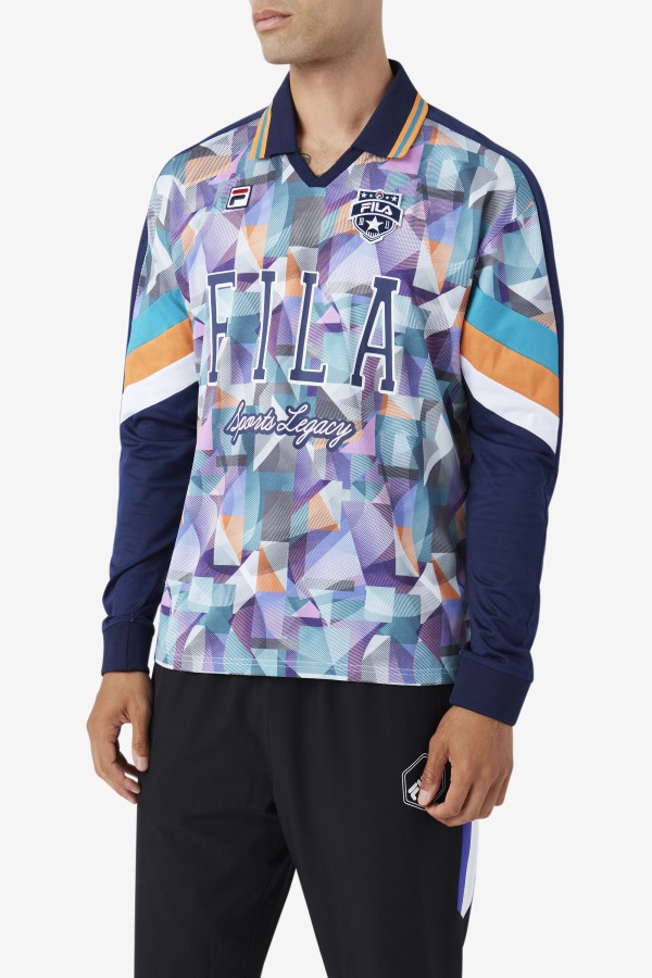 Kay Goalie Jersey Fila Outlets Navy/Blue/Tangerine/White