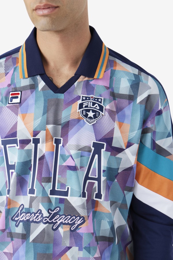 Kay Goalie Jersey Fila Outlets Navy/Blue/Tangerine/White