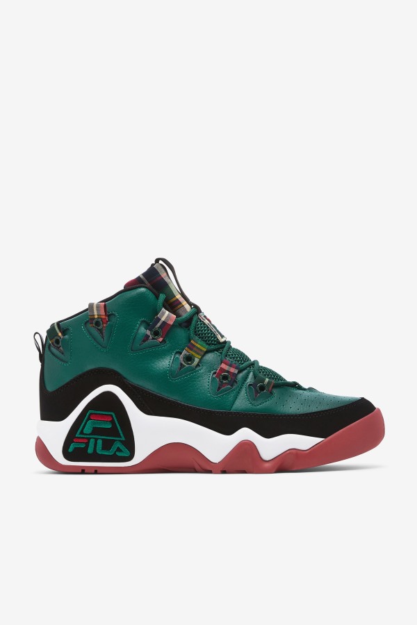 Black/June Bug/White Fila Outlets Men's Grant Hill 1