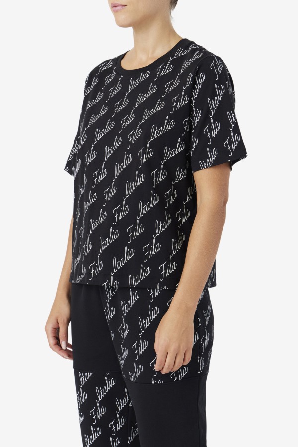 Fila Outlets Elizabeth Tee Black/Gardenia