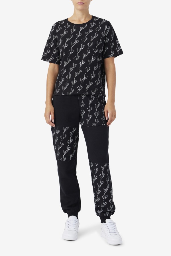 Fila Outlets Elizabeth Tee Black/Gardenia