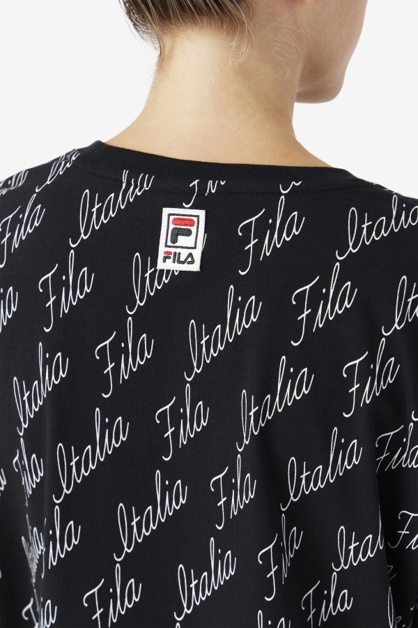 Fila Outlets Elizabeth Tee Black/Gardenia