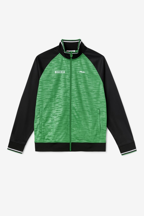 Nigeria Track Jacket Fila Outlets Jelly Bean/Black/White
