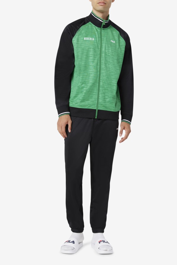 Nigeria Track Jacket Fila Outlets Jelly Bean/Black/White