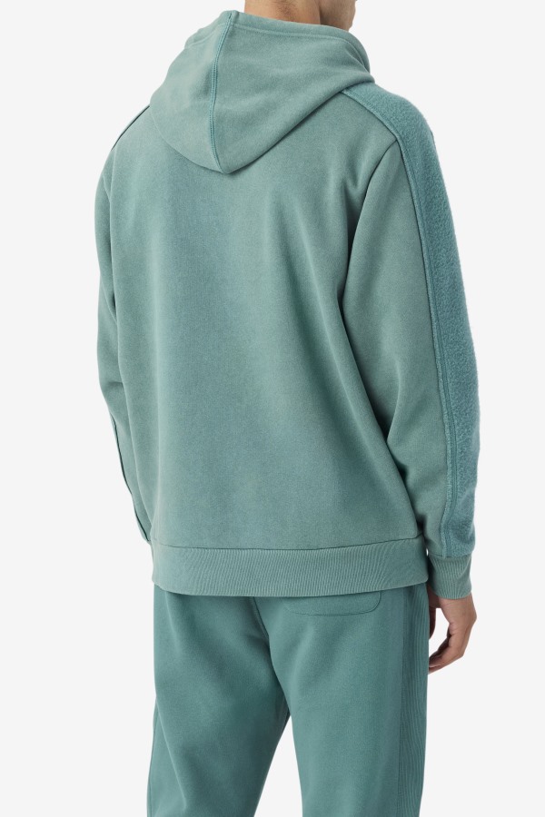 Fila Outlets Bryson Vintage Wash Hoodie Blue Spruce/Mimosa