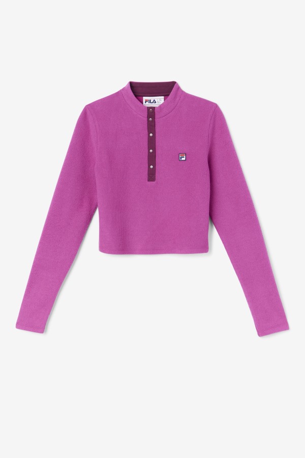 Josie Half Zip Top Fila Outlets Rouge/Potpourri