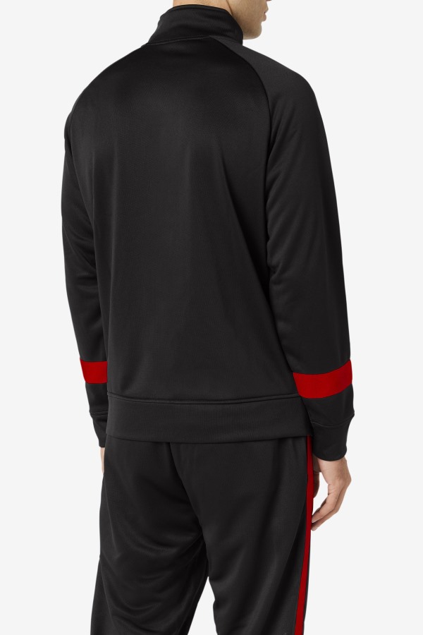 Black/Red Fila Outlets Renzo Jacket