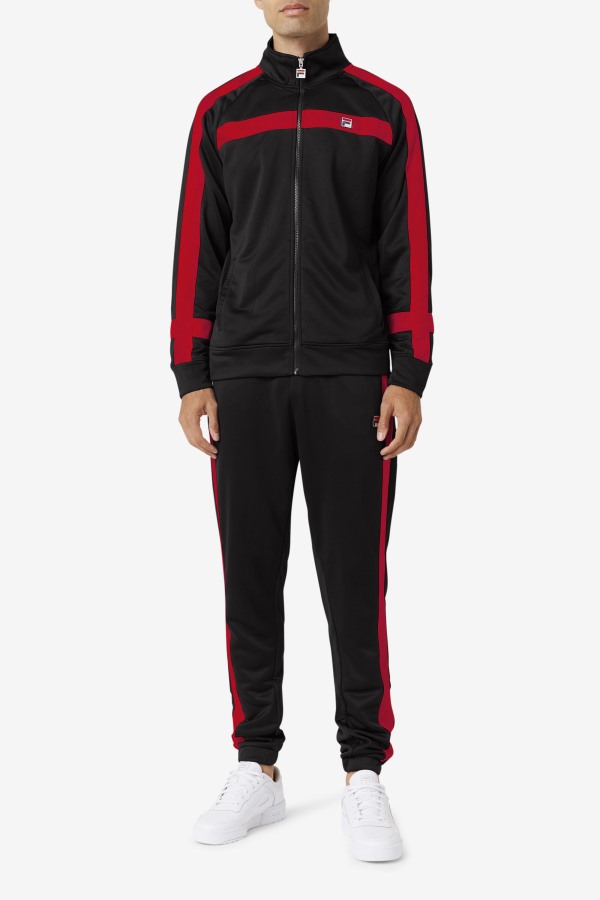 Black/Red Fila Outlets Renzo Jacket