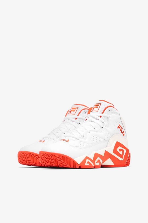 Women\'s Mb White/Mandarin Red/Gardenia Fila Outlets